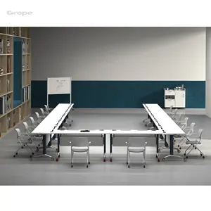 Mesa dobrável de boa qualidade, mesas para reuniões, salas de treinamento