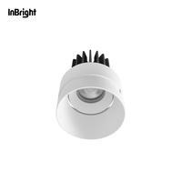 Projecteurs LED 8W 15W pour plafond et mur, anti-éblouissement, en aluminium COB IP65, pour projets hôteliers