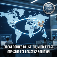 Logistique intelligente LCL+Express Chine-USA, transitaire maritime 20GP 40GP 40HQ, DDP, suivi 24/7, marchandises dangereuses, 12+ ans d'expérience prouvée