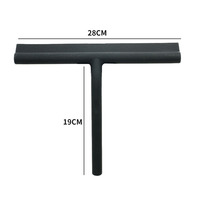 28Cm/21Cm Raclette ménagère en silicone pour le nettoyage des vitres avec crochet magnétique pour le nettoyage des sols