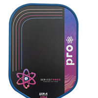 Raquette de pickleball Pro Series 3 Project Flamingo 16 mm sans bordure, tendance, toutes saisons, certifiée USAPA, nid d'abeille haute performance