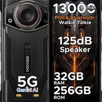 DOOGEE Fire 7 Ultra 5G Ponsel Tangguh 6.6 Inci Baterai 13000mAh 8GB+256GB Android 15 Smartphone NFC