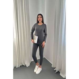 Conjunto Térmico de Doble Cara Color Antracita para Mujer, Venta al Por Mayor - Product Image 6