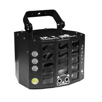 Nouvelle lampe à motif papillon 5 en 1 de 40W avec laser rouge et vert, système de refroidissement par air forcé, DMX512, fonctionnement automatique, activé par le son, 15CH