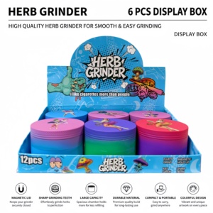 Good Sale Manual Modern Zinc Alloy <b>Herb</b> <b>Grinder</b> 63MM Tobacco <b>Grinder</b> for Accessories Wholesale - Product Image 1