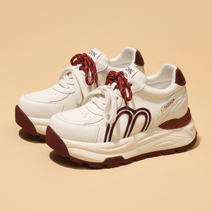 Women's Chunky Soled Platform Aghan Shoes 2026 Spring Summer New Arrivals Lightweight Fashionable Versatile Casual Sneakers - Product Image 5