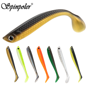 เหยื่อตกปลา Spinpoler แบบสองสี หางพาย วัสดุพลาสติกนิ่ม เหมาะสำหรับตกปลาในน้ำเค็ม แม่น้ำ และปลาแบส - Product Image 1