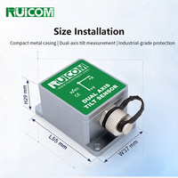 Capteur d'inclinaison double axe RUICOM NTS 0,1° avec sortie CAN pour alignement quatre roues, nivellement de lit médical, mesure de châssis de véhicule, OEM