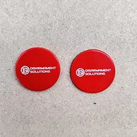 Jetons en plastique personnalisés avec vos logos - Vente en gros de jetons personnalisés pour jeux, durables, non toxiques, écologiques, 25x2mm, pour fêtes de casino