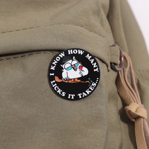 Karikatür baykuş emaye Pin Retro 90s hayvan rozeti sırt çantası giysi yaka broş takı aksesuarları hediye arkadaşlar için toptan - Product Image 3