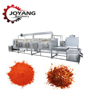 Stérilisateur tunnel industriel à micro-ondes à grandes plaques pour la stérilisation des épices (curry, cumin, curcuma, poivre) - Product Image 1