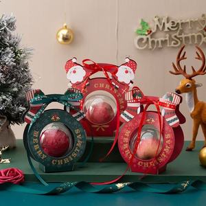 Siheny Kraft Giấy Giáng Sinh Eve Trái Cây Kẹo Hộp Miếng Bọt Biển Lót Matt Cán Long Lanh In Cho Đảng Trẻ em' Quà Tặng Ngày Giáng Sinh - Product Image 1