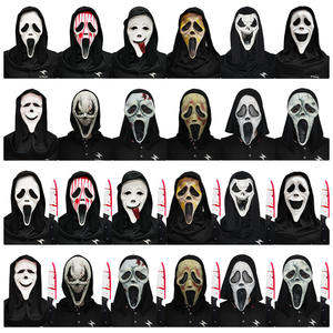 Masques fantômes « Scream » sur mesure, pour bals masqués, couvre-chefs d'horreur, accessoires <span class=keywords><strong>de</strong></span> farce pour fêtes d'Halloween en stock - Product Image 1