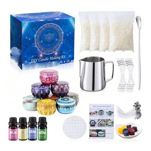 Envase Vacío para Velas con Tapa, Caja Elegante para Rellenar con Cera Aromática, Programa de Exhibición de Marca Privada para Venta Minorista - Product Image 1