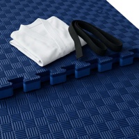 Tapete de Espuma EVA de 100x100cm, Tapete de Rompecabezas de Cinco Líneas, Antideslizante, Impermeable, Losetas de Espuma Entrelazadas para Gimnasio, Venta al Por Mayor de Fábrica