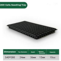 Barquettes de semis en PVC réutilisables et écologiques en gros, 20 cellules, trous de drainage, légères, pour la culture des fleurs