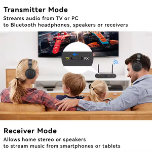 Audiophile lớp LDAC APTX HD APTX độ trễ thấp 2 trong 1 <span class=keywords><strong>Bluetooth</strong></span> thu phát 40m tầm xa <span class=keywords><strong>Bluetooth</strong></span> máy phát và máy thu - Product Image 4