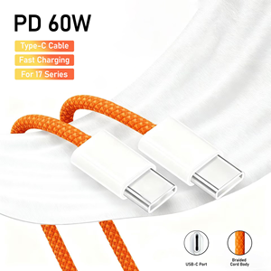<span class=keywords><strong>Cable</strong></span> de Datos USB-<span class=keywords><strong>C</strong></span> a USB-<span class=keywords><strong>C</strong></span> de 1m 5A para <span class=keywords><strong>iPhone</strong></span>, <span class=keywords><strong>Cable</strong></span> de Carga Rápida de Nailon Trenzado PD 60W USB-<span class=keywords><strong>C</strong></span> a <span class=keywords><strong>Tipo</strong></span>-<span class=keywords><strong>C</strong></span> 6A - Product Image 5