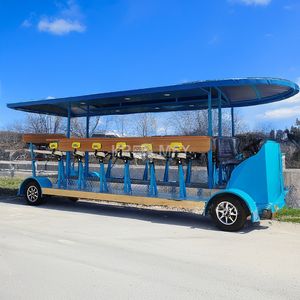 Chariot à bière mobile à une vitesse avec frein à disque de vélo en acier, pédale décorative standard, à vendre - Product Image 2