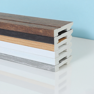 Vente chaude De Luxe 100% PS Enduit Plinthe PVC Plinthe 70*15MM Meilleur Prix Accessoire Étanche pour Plancher Moderne - Product Image 5
