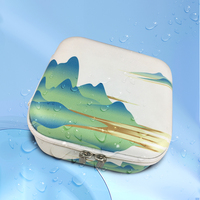 Sac de rangement pour thé de voyage portable, EVA antichoc, anti-chute, ensemble de tasses à thé en porcelaine blanche d'extérieur, étui de protection pour tasse, fermeture à glissière