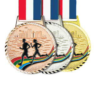 Produttori di medaglie all'ingrosso 3D premio in metallo trofeo oro argento bronzo medaglia sport personalizzati medaglie di badminton - Product Image 6