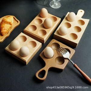 ถาดเก็บไข่ไม้ 6 ช่อง ไม้บีช รักษาความสดใหม่ ใช้ในครัว - Product Image 2