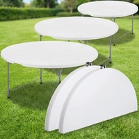 Table à bascule portable en résine plastique, pliable, étanche, empilable, design moderne, pour cour, salle à manger, hôtel, taille et couleur personnalisables