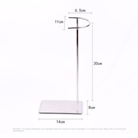 Vente directe usine Foshan Présentoir à bottes en acier inoxydable Modèle 0513 pour bottes hautes femme, accessoires de vitrine et support à chaussures