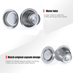 Cápsulas de Café Reutilizables Universales de Metal para Máquina de Café, Compatibles con <span class=keywords><strong>NESPRESSO</strong></span>, 1 Pod Wareset, Superventas - Product Image 5