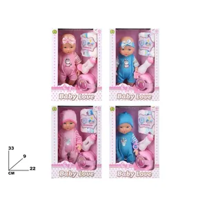 ตุ๊กตาเบบี้เลิฟ ขนาด 33 ซม. ทำจากพลาสติก พร้อมอุปกรณ์เสริม สำหรับเด็กผู้หญิงอายุ 2-3 ปี ของเล่นบทบาทสมมติ - Product Image 1