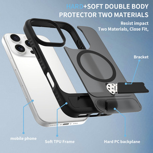 เคสโทรศัพท์ iPhone 16 Pro Max พร้อมขาตั้งในตัว เคสแม่เหล็ก เคส iPhone 17 Pro ป้องกันการกระแทก ฝาครอบป้องกันโทรศัพท์ - Product Image 3