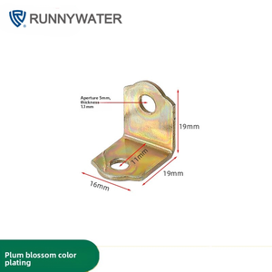 Connecteur d'angle à 90 degrés en fer, code d'angle en forme de fleur de prunier, connexion en forme de L, accessoires de meubles pour support d'étagère - Product Image 2