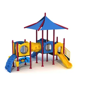 YL9A00190 Blue Children's Outdoor Playground Cheap Kids Slides Outdoor Plastic Playground Equipment