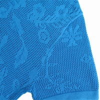 Vente en gros polo bleu à manches courtes boutonné personnalisé Pull tricoté unisexe en maille jacquard en coton acrylique pour femme