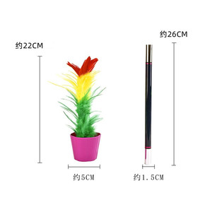 Baguette magique transformable en plante fleurie, accessoire pour tours de magie, 23x1.3 - Product Image 3