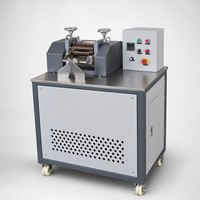 Machine de granulation de plastique de laboratoire, broyeur à deux rouleaux, chauffage électrique, mélangeur de composés PVC PE, installation pilote de granulation, petite production, CE