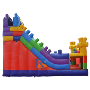 Nhà phao xếp hình có cầu trượt ngoài trời, nhà banh phao bán, cầu trượt phao ngoài trời - Product Image 5