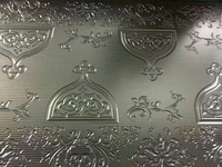 Plaque en zinc gravée, gravure chimique, photoengravure métallique, estampage à chaud, impression, épaisseur 1,5 mm, longueur 1000 mm, revêtement argenté Promega