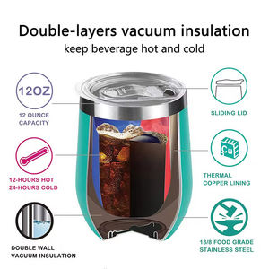 12oz Stainless Steel Double Layer Eggshell Insulated Vacuum Thermos Coffee Cup Outdoor <strong>Mini</strong> <strong>Egg</strong> Shaped Cup <strong>Mug</strong> with Lid - Product Image 3