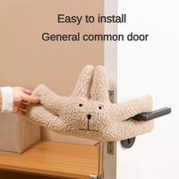 Bloque-porte en peluche mignon pour chambre d'enfant, protection anti-pincement, design lapin et ours, jouet doux, bloque-porte de sécurité