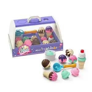 Conjunto de colheres de plástico, torre de colheres balanceamento jogo sorvete ferramentas cone ferramentas de brinquedo para meninas crianças, 20 peças