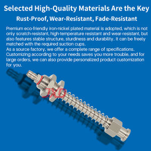 مثبت هوائي مع قضيب عازل ومدخل جانبي/علوي للأذرع الآلية حامل ثابت لكأس الشفط الصناعي - Product Image 5