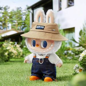 Popmart The Monsters Labubu Fall in Wild Farmer - Peluche da Collezione, Bambola Grande 40cm, Ciondolo Portachiavi 17cm, Action Figure - Product Image 6