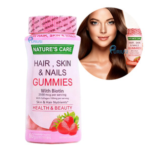 מותאם אישית תווית ביוטין נשים של איזון יופי שיער טיפוח מסמר קולגן gummies - Product Image 1