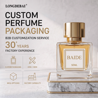 Nouvelle Arrivée Flacon de Parfum Vide en Verre Transparent de 30ml, 50ml, 100ml, Forme Cube, avec Bouchon en Plastique pour Cosmétiques