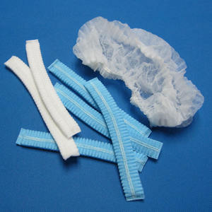 غطاء بولي بروبلين مستدير أبيض وأزرق للاستعمال مرة واحدة للبيع بالجملة قبعة رأس غير منسوجة قبعة طبية للطبيب أغطية غرف الأبحاث برأس جراحي - Product Image 1