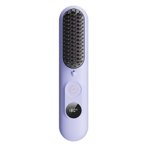 Hair Straightener <b>Comb</b> Ceramic <b>Heating</b> 180C Wireless Portable For General Hair Type - Product Image 1