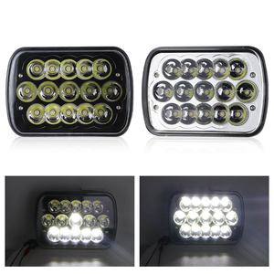 Faros LED Impermeables de 45W 6000LM 12V 6000K para Coche, Luces Antiniebla de Conducción, Luz Alta/Baja, Forma Cuadrada de 5x7 Pulgadas, Ajuste Universal para - Product Image 1