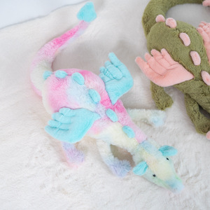 Simpatico cartone animato arcobaleno Matcha Dragon peluche piccolo cielo drago volante bambole di animali di pterosauro blu dinosauro - Product Image 5